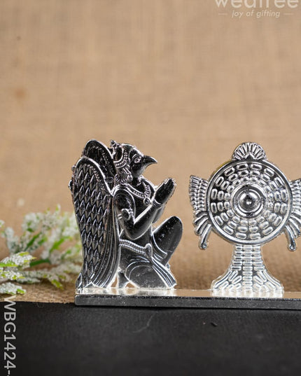 Shank Chakra Nama Idol - Silver Finish - WBG1424-4 - Murti - RG