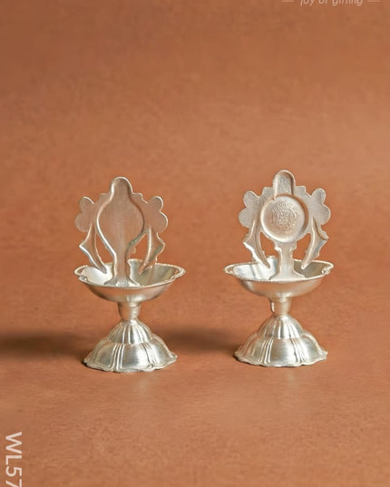 Shankh Chakra Diya - Set of 2 - WL5711 - EPNS Gifts
