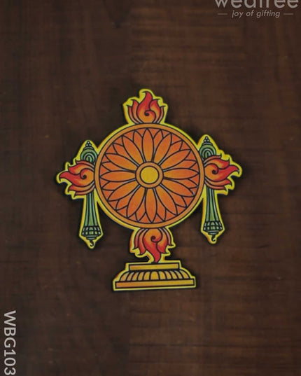 Shanku Chakra Naama Fridge Magnet - Wbg1038 Home Decors