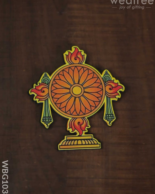 Shanku Chakra Naama Fridge Magnet - Wbg1038 Home Decors