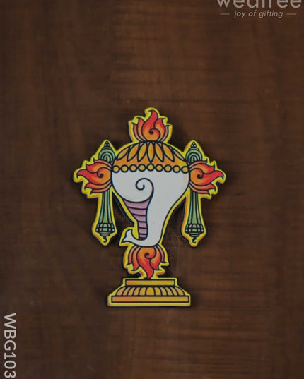 Shanku Chakra Naama Fridge Magnet - Wbg1038 Home Decors