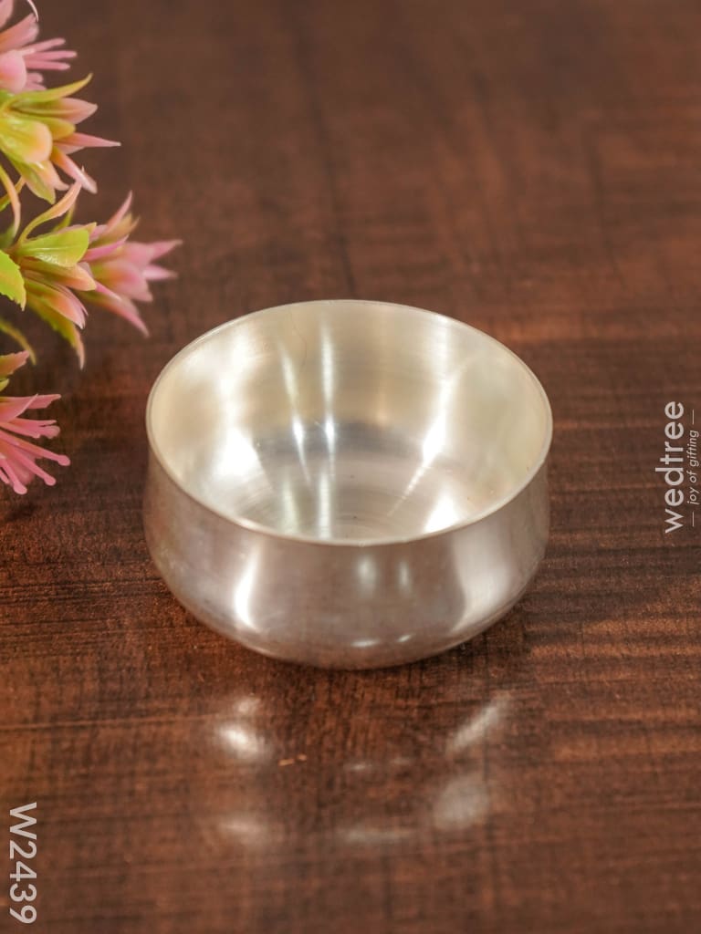 Silver Coated Bowl Small - W2439 Utensils
