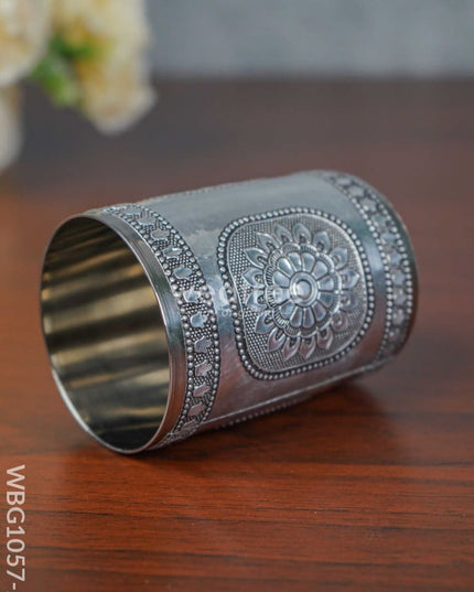 Silver Oxidized Stainless Steel Glass - Wbg1057-2 Utensils