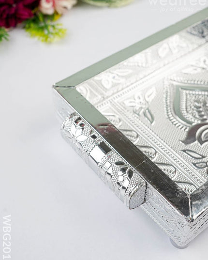 Silver Oxidized Tray - 7 inch - WBG2017 - Trays & Plates RG
