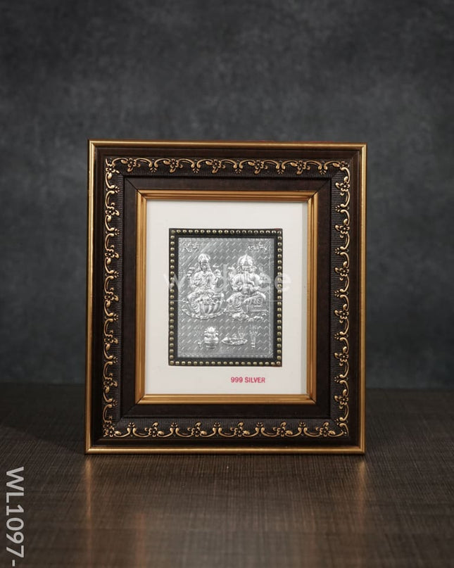 Silver Photoframe Big - Ganesh Lakshmi Wl1097 German Photo Frame