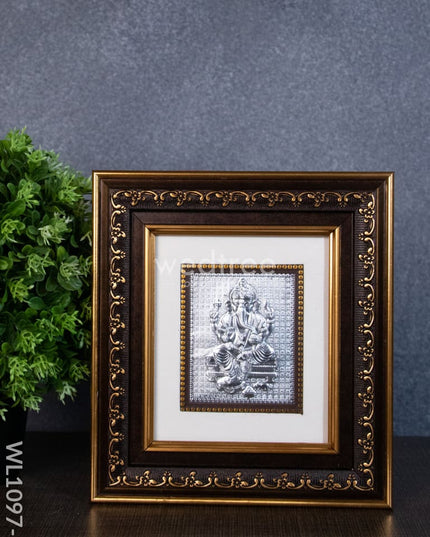 Silver Photoframe Big - Ganesh Lakshmi Wl1097 German Photo Frame