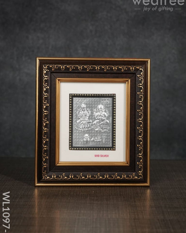 Silver Photoframe Big - Ganesh Lakshmi Wl1097 German Photo Frame