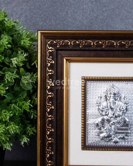 Silver Photoframe Big - Ganesh Lakshmi Wl1097 German Photo Frame