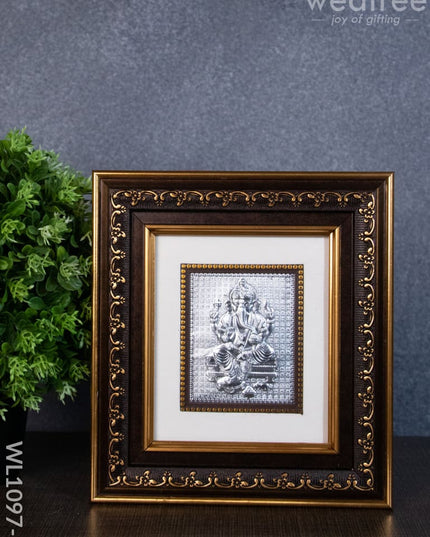 Silver Photoframe Big - Ganesh Lakshmi Wl1097 German Photo Frame