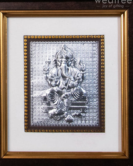 Silver Photoframe Big - Ganesh Lakshmi Wl1097 German Photo Frame