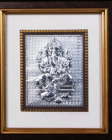 Silver Photoframe Big - Ganesh Lakshmi Wl1097 German Photo Frame