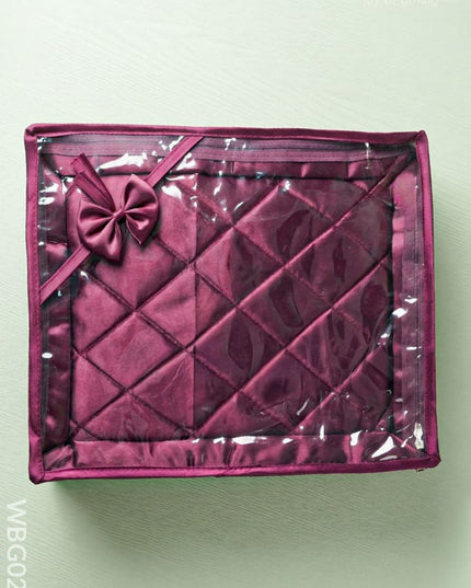 Single Saree Cover with Bow - WBG0274 - Saree Bags RG