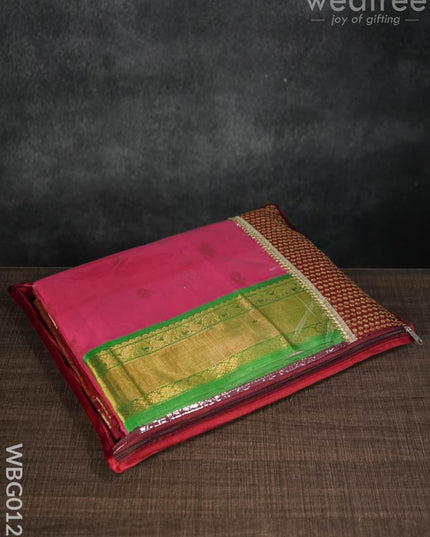 Single Saree Cover With Embroidered Chumki - Wbg0123 Bags