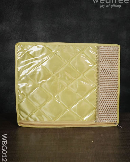 Single Saree Cover With Embroidered Chumki - Wbg0123 Bags