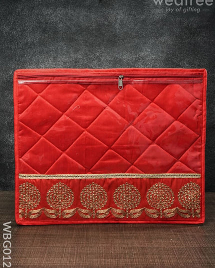 Single Saree Cover With Floral Embroidery - Wbg0120 Bags