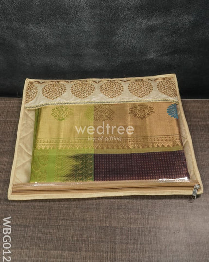 Single Saree Cover With Floral Embroidery - Wbg0120 Bags