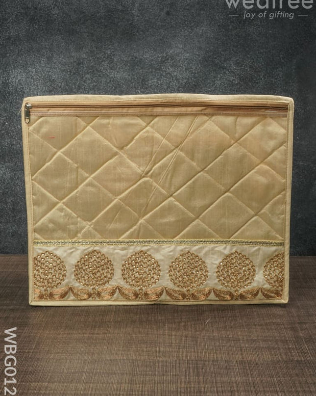 Single Saree Cover With Floral Embroidery - Wbg0120 Bags