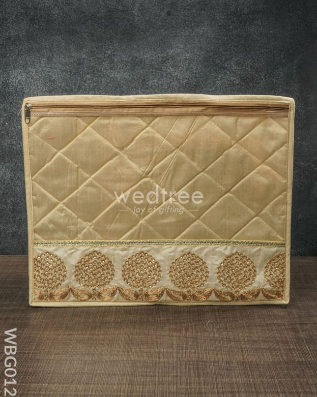 Single Saree Cover With Floral Embroidery - Wbg0120 Bags