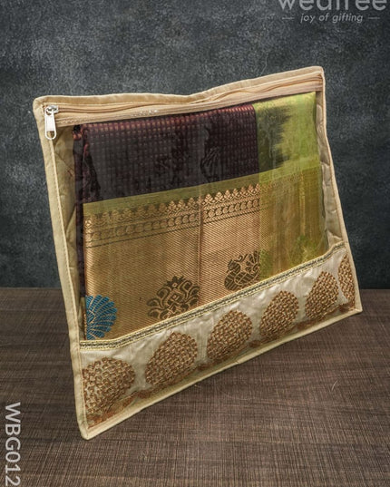 Single Saree Cover With Floral Embroidery - Wbg0120 Bags