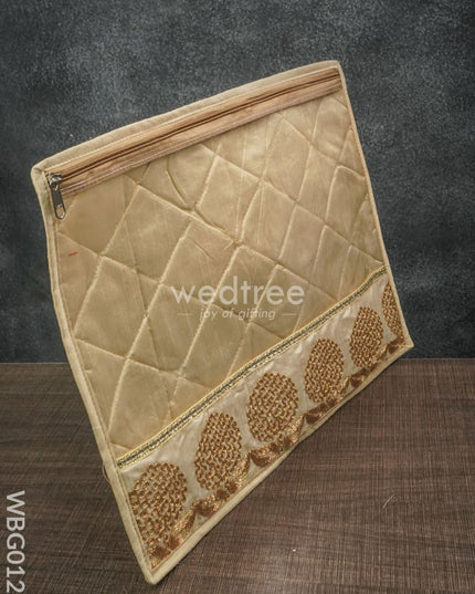 Single Saree Cover With Floral Embroidery - Wbg0120 Bags