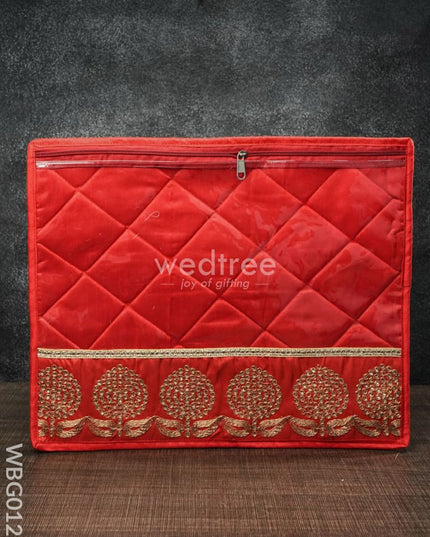 Single Saree Cover With Floral Embroidery - Wbg0120 Bags