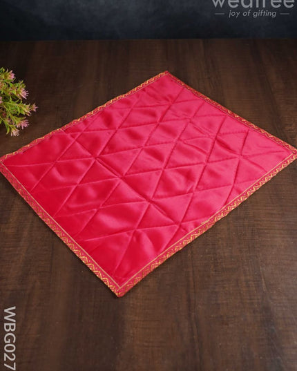 Single Saree Cover With Silver Zari - Wbg0270 Bags