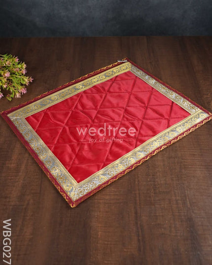 Single Saree Cover With Silver Zari - Wbg0270 Bags