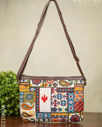 Multi Designed Sling Bag - Wbg1221 Hand Bags