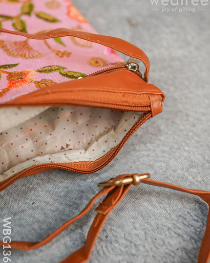 Sling Bag With Embroidery - Wbg1364 Favor Bags