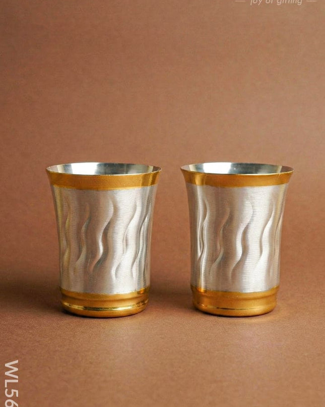 Snake Design - Set of 2 Glass - 4 inch - WL5675 - EPNS Gifts