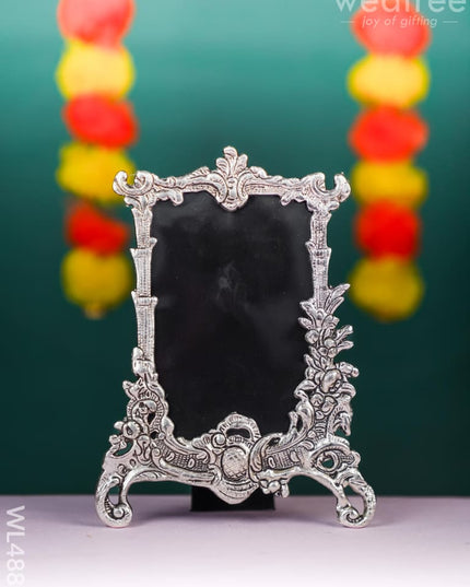 White Metal Square Photo Frame - WL4889 White Metal