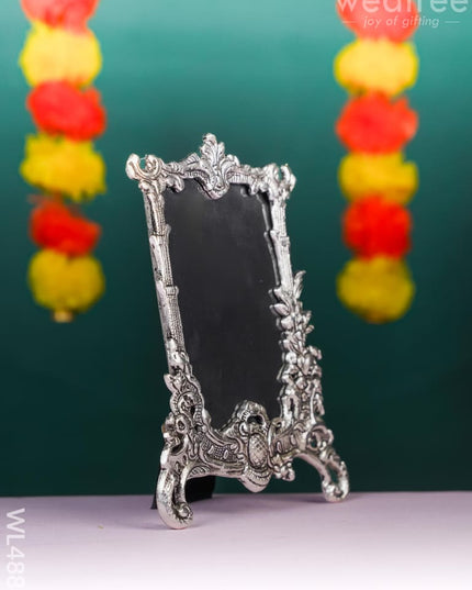 White Metal Square Photo Frame - WL4889 White Metal