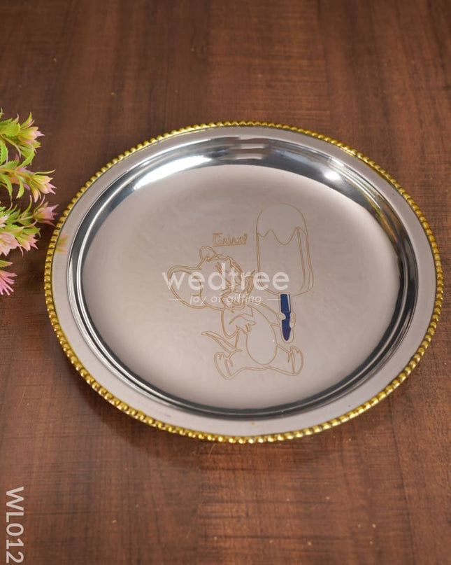 Stainless Steel Kids Plate Set - Jerry Wl0126 Kids Utility
