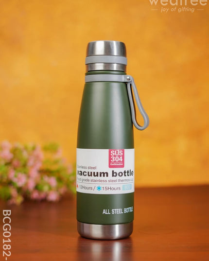 Corporate Gift - Stainless Steel Bottle Bcg0182 Dark Green Office Utility