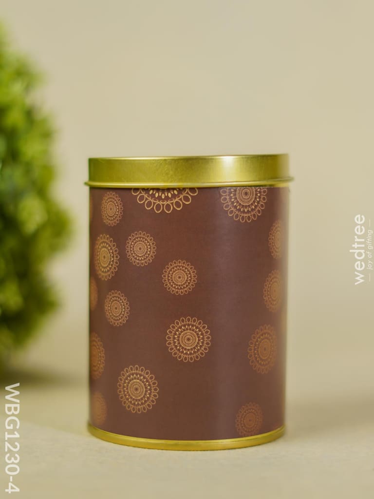 Decorative Round Tin Box - Wbg1230-4 Dining Essentials