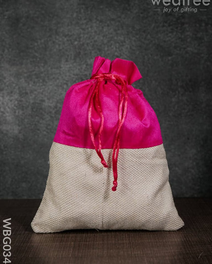 String Bag With Jute Base - 8 X 11Inches Wbg0343 Bags