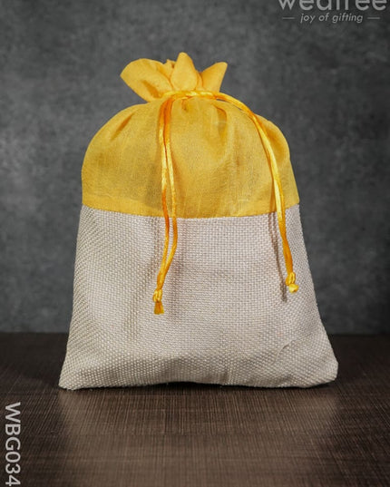 String Bag With Jute Base - 8 X 11Inches Wbg0343 Bags
