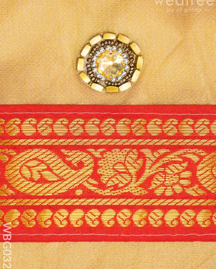 String Bag with classic Zari - WBG0327 String Bags