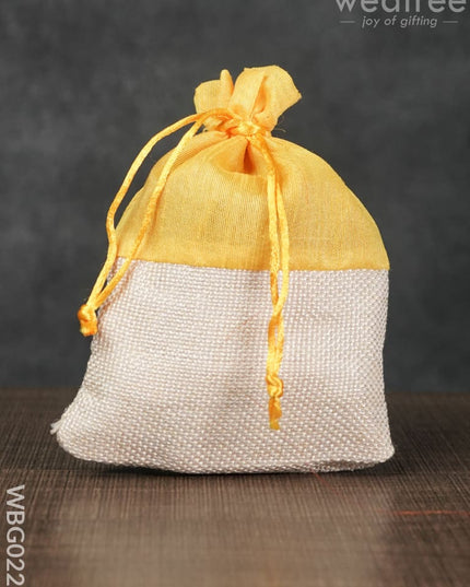 String Bag With Jute Base -5 X 7 Inches - Wbg0227 Bags