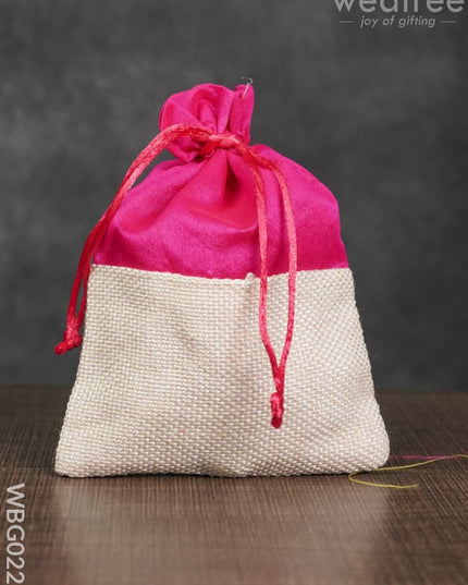 String Bag With Jute Base -5 X 7 Inches - Wbg0227 Bags