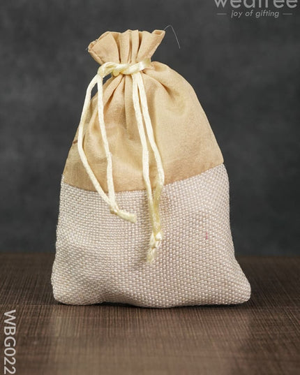 String Bag With Jute Base -5 X 7 Inches - Wbg0227 Bags