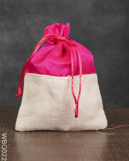 String Bag With Jute Base -5 X 7 Inches - Wbg0227 Bags