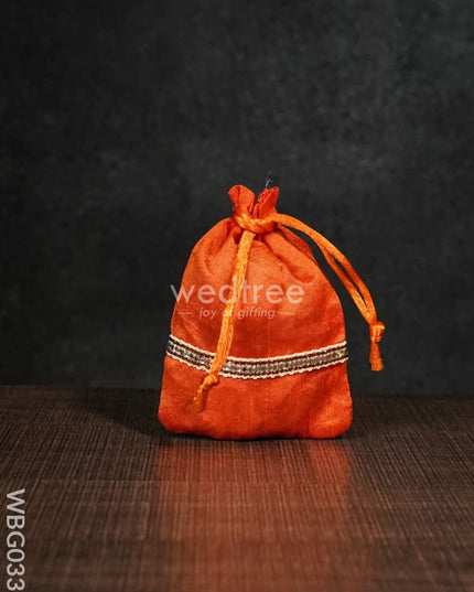 String Bag With Lace -3 X 4Inches - Wbg0338 Bags