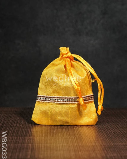 String Bag With Lace -3 X 4Inches - Wbg0338 Bags