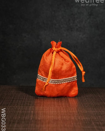 String Bag With Lace -3 X 4Inches - Wbg0338 Bags