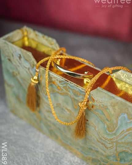 Suitcase Dry Fruit Box With 4 Glass Jars - Wl3898