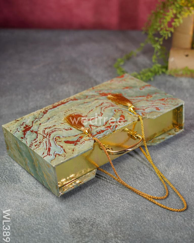 Suitcase Dry Fruit Box With 4 Glass Jars - Wl3898