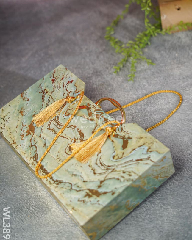 Suitcase Dry Fruit Box With 4 Glass Jars - Wl3898