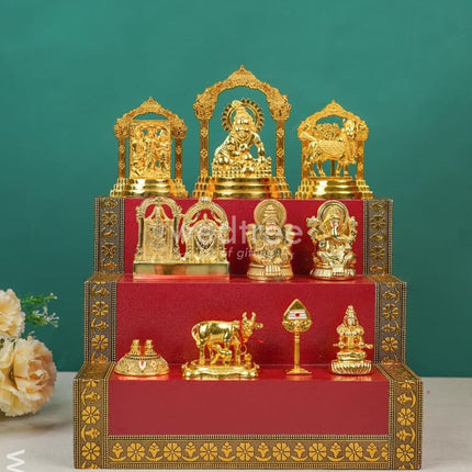Swarna Golu 4 - Gold Oxidized Padi & Zinc Alloy Murtis Wl4369