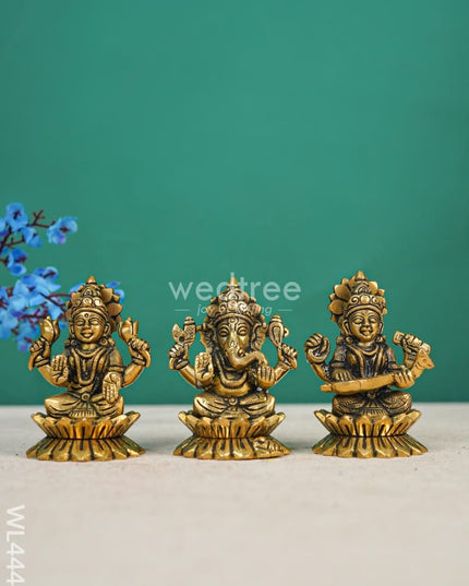 Swarna Golu 5 - Gold Oxidized Padi & Brass Idols Wl4444